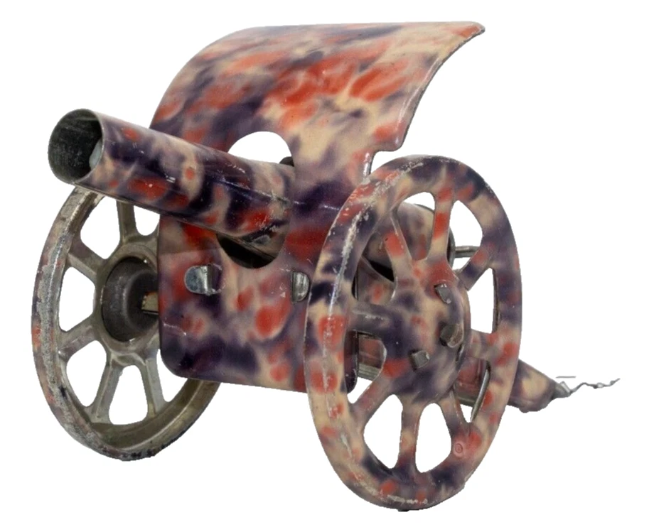 1920's German-made Spring Loaded Camo Cannon - Image 3 of 4