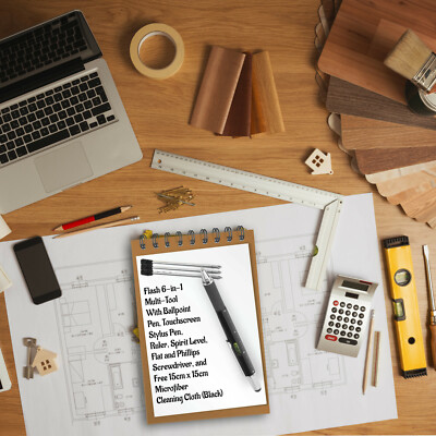 7-in-1 Multifunction Ballpoint Pen: Stylus, Ruler, Screwdriver, And - Foto 9