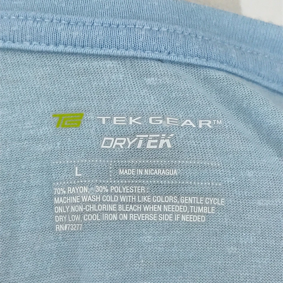 Camisa Tek Gear Mujer Grande Azul Camiseta sin Mangas Pullover Ligera Drytek Foto 2 de 4