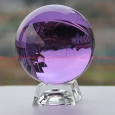 Asian Natural Quartz Clear Magic Crystal Healing Ball Sphere 40mm Random Stand