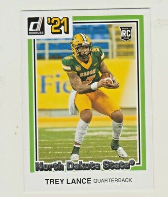 2021 Panini Chronicles Draft DONRUSS #34 TREY LANCE RC Rookie Bisons 49ers