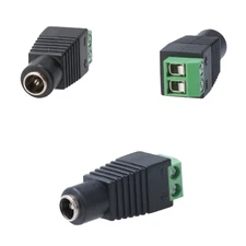 10 x Female DC Power Adapter Connector 2.1mmx5.5mm for CCTV Security Camera LOT