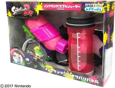 Nintendo Splatoon 2 Splashooter with Ink Tank Water Gun Neon Pink Japan 2021
