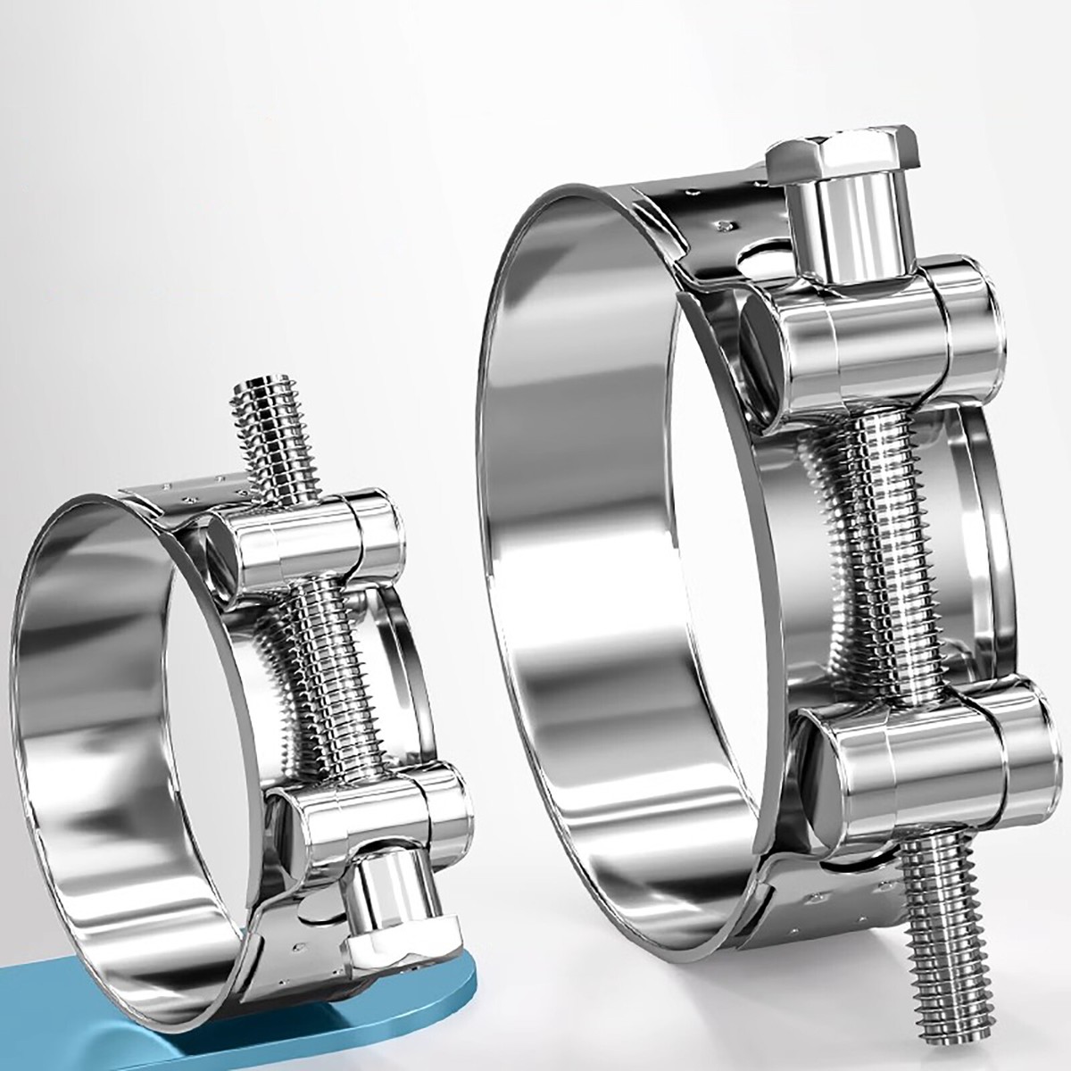 Set Of 4 Stainless Steel Joint Bolt Clamps
