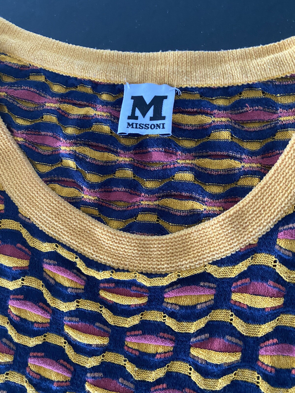 MISSONI KNIT DRESS Sz 40 SHORT SLEEVES FULLY LINED eBay