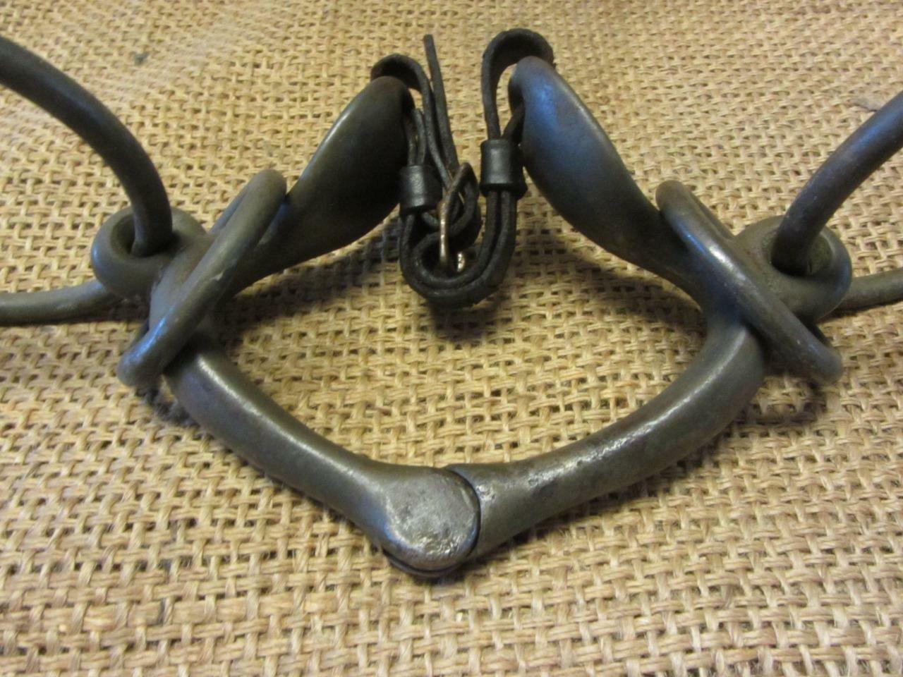 Vintage Rare Pressure Iron Bit > Antique Harness Horse Bridle Western Pony 10217