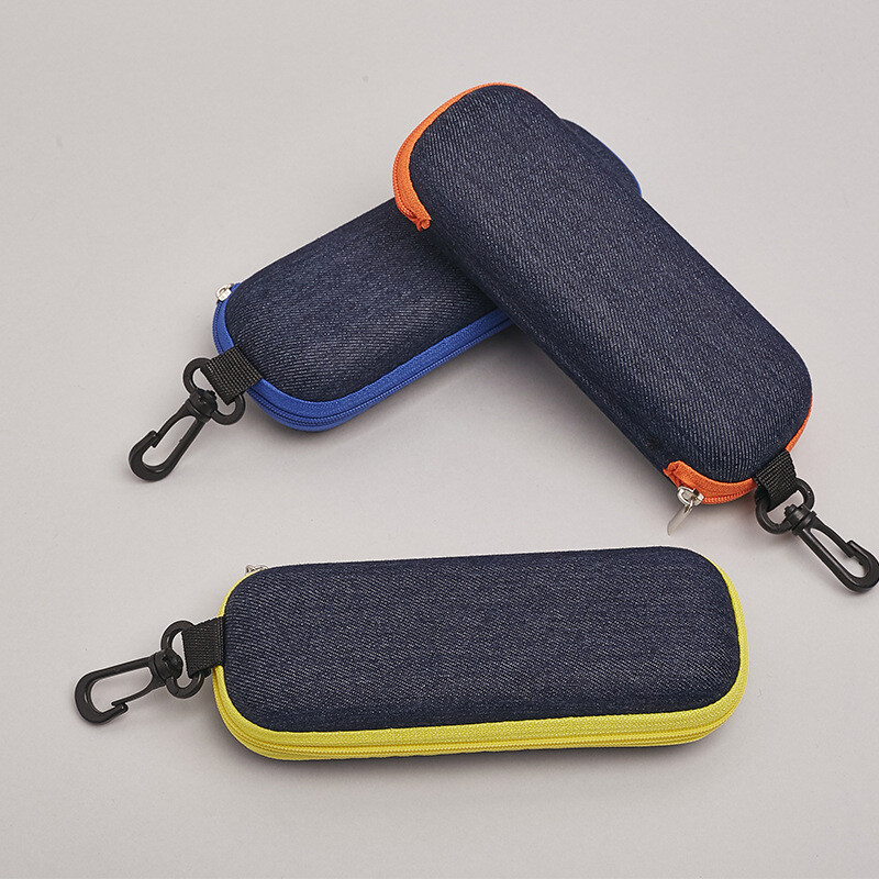 Glasses Box Spectacle Case Zipper Eyeglass Case Eyewear Protector w