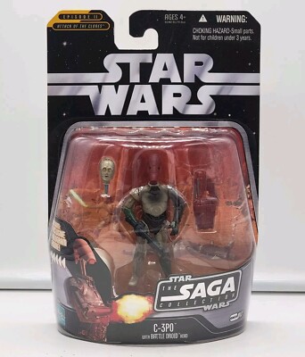 Star Wars: The Saga Collection - C-3P0 w/ Battle Droid Head #017 - NEW 2006!