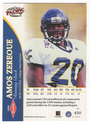 1999 Pacific Football Set Break - Cards #226-450 Pt.2 - 第 373/373 張圖片