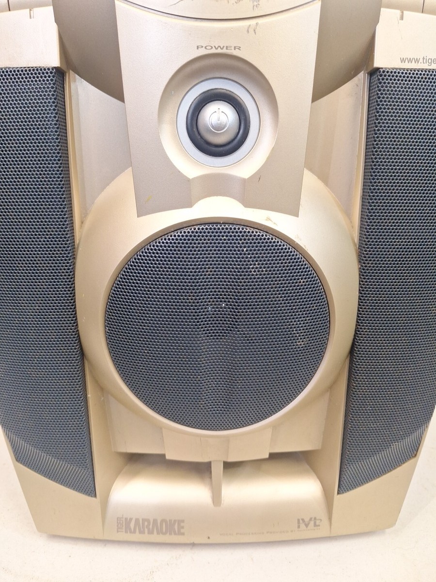 レトロな東芝ポータブルTV/VIDEO CD KARAOKE SYSTEM Tiger Portable Karaoke Machine Model 599810000 Vocal & Spatial