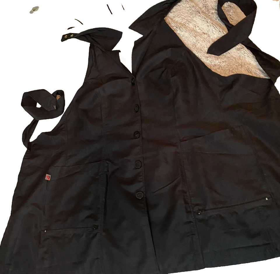 Ladybird Line Stylists Cape & Apron For Hairdresser Women’s Lg - 4x Blk Set 2 - Image 2 of 4