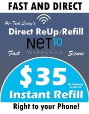 NET10 35 REFILL   FAST- DIRECT TO PHONE   GET IT TODAY   