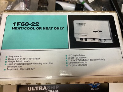 WHITE-RODGERS 1F60-22 HEAT/COOL OR HEAT ONLY THERMOSTAT NEW