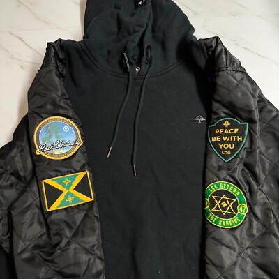 LIFTED RESEARCH GROUP L-R-G Rock Unsteady Size 2XL Patchy Full Zip Jacket