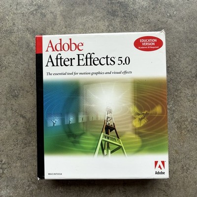 Adobe After Effects 5.0 DVD Education Version Windows + Serial Number