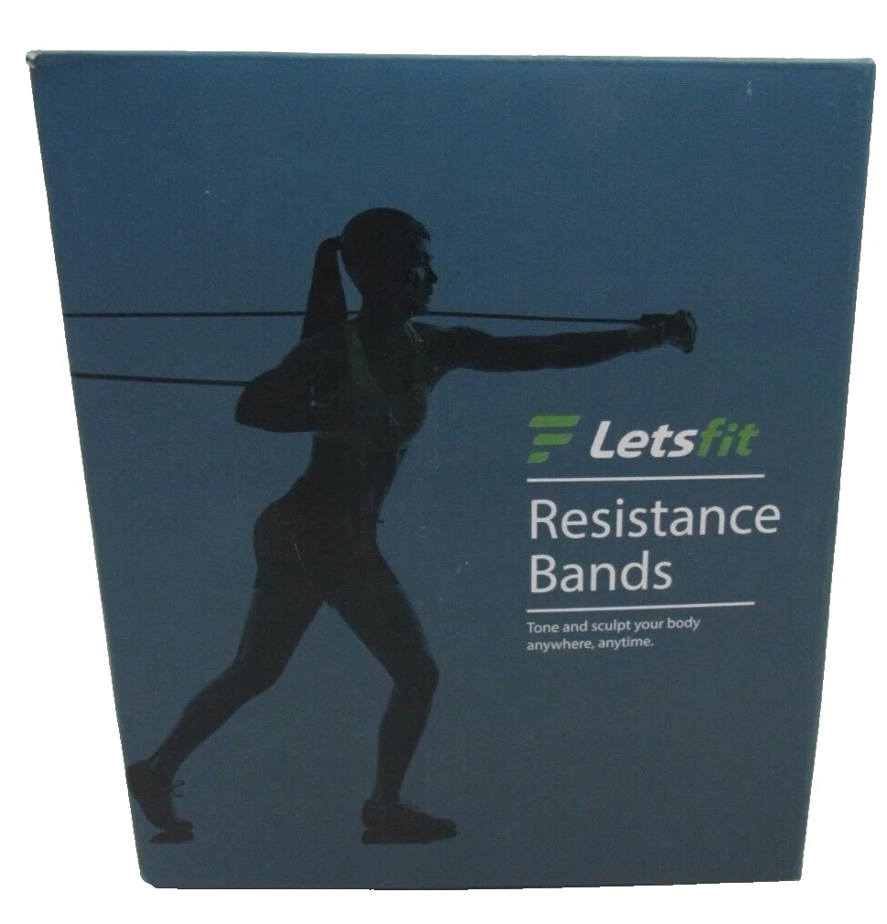 Letsfit Resistance Loop Bands, Resistance Exercise Bands-Home Fitness, 150 lbs.
