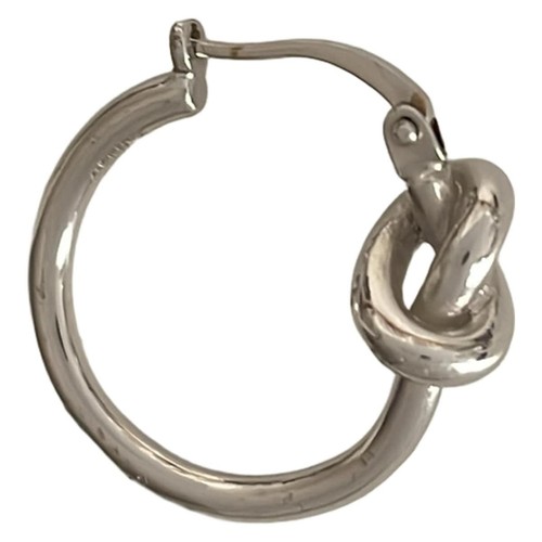 Auth CELINE - Silver Hardware S****** Earrings