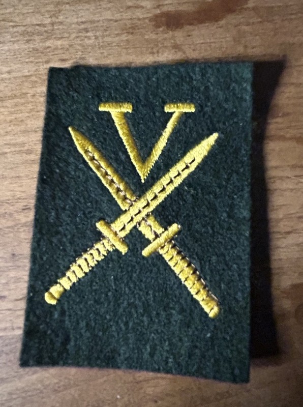 WWII British Army V Force Commando Patch