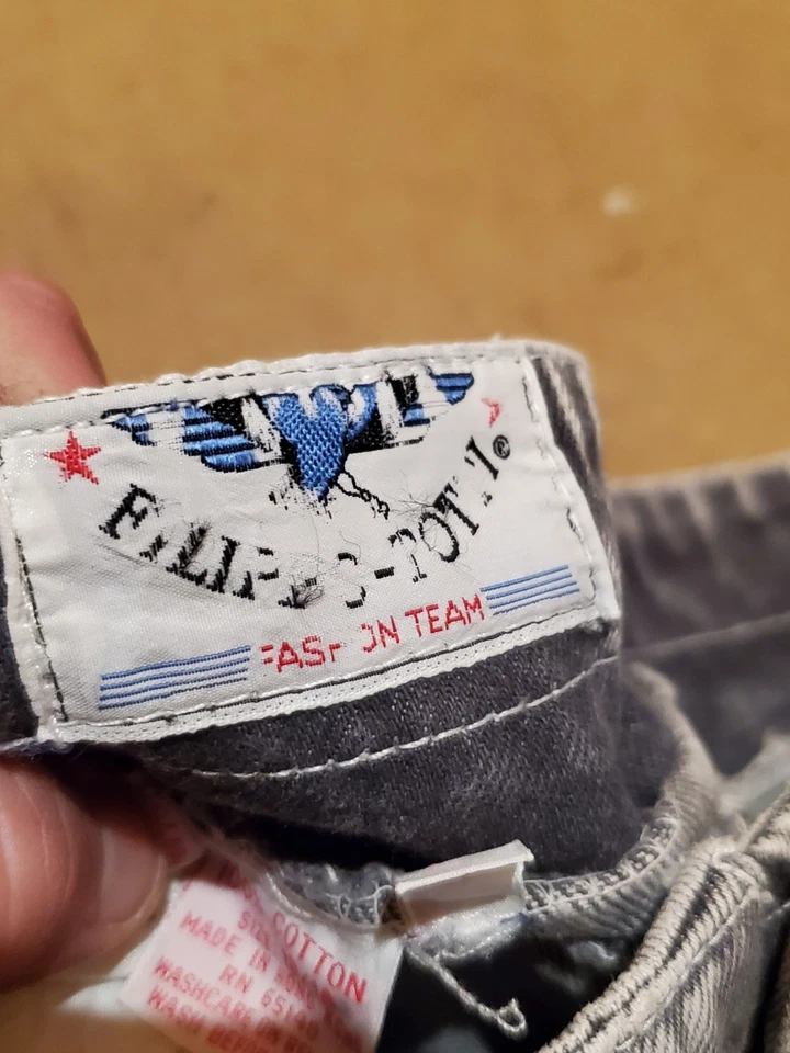 Pantalones de mezclilla Filippo-Totti de colección cintura alta para mamá lavado ácido talla 13/14 pierna cónica Foto 3 de 4