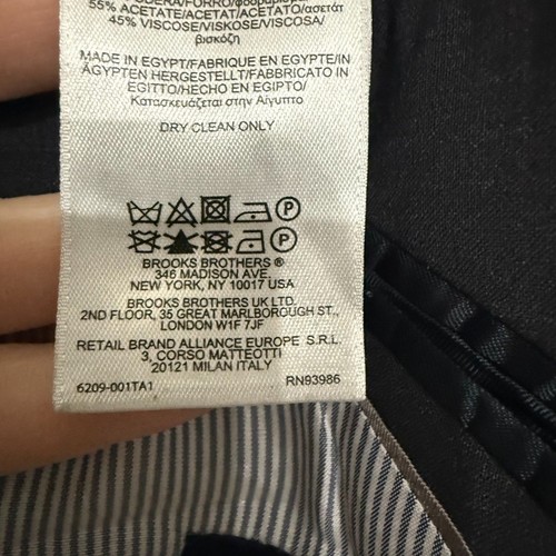 Brooks Brothers Madison Fit Explorer Suit Jacket Blazer - Charcoal 41R - Picture 8 of 9