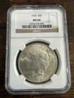 Peace Silver Dollar NGC MS 64 - Brilliant Uncirculated BU