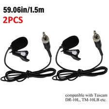 2PCS Lapel Lavalier Microphone for Sennheiser EW100 SK100 G1 G2 G3 MKE2 EK2000