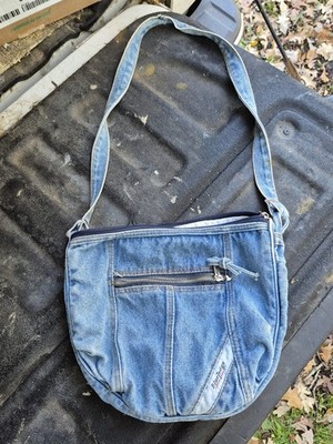BLUE INDIGO Cotton Basics Denim Handbag Shoulder bag Pocket Book Jean