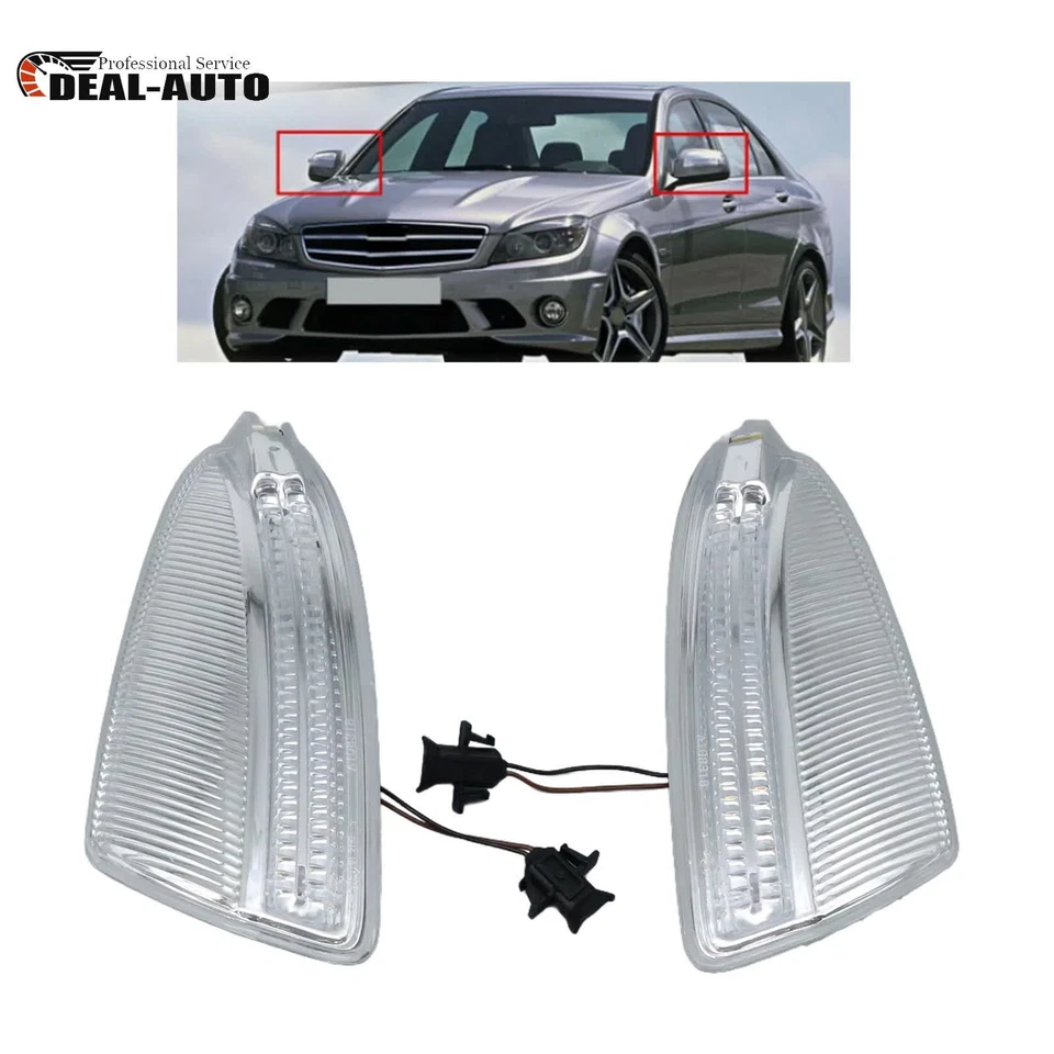 NEW For Mercedes GL550 GL450 GL350 GL320 LH+RH Mirror Turn Signal Lamp Light US - Imagem 4 de 4