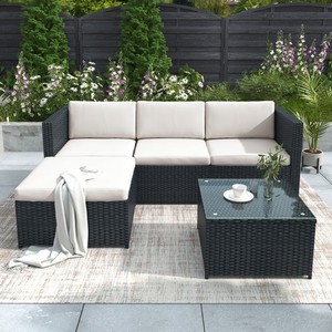 Garden Corner Sofa Rattan Garden Furniture Patio Set Garden Entertaining Set Gar