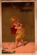 Soapine French Laundry Kendall Mfg Co Providence RI Victorian Trade Card