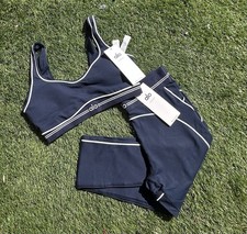 Navy Blue alo Legging Set