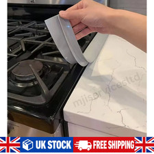2X Silicone Kitchen Seals Gap Filler Stove Counter Gap Cover for Cooker Worktop.