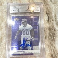 Topps 2002 Edward Reed Rookie Autographed Baltimore Ravens Football Card BGS