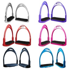 Riding Stirrups Safety Stirrups Equestrians Stirrups Treads Nonslip Rubber Pad