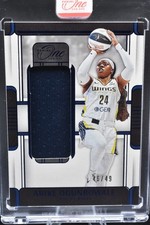 2025 Panini One and One WNBA Arike Ogunbowale Memorabilia Patch Blue /49 Wings