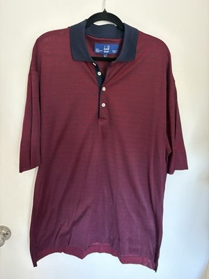 Vintage Dunhill Golf Polo Shirt Men s Large Made in Italy 100% Mercerised cotton