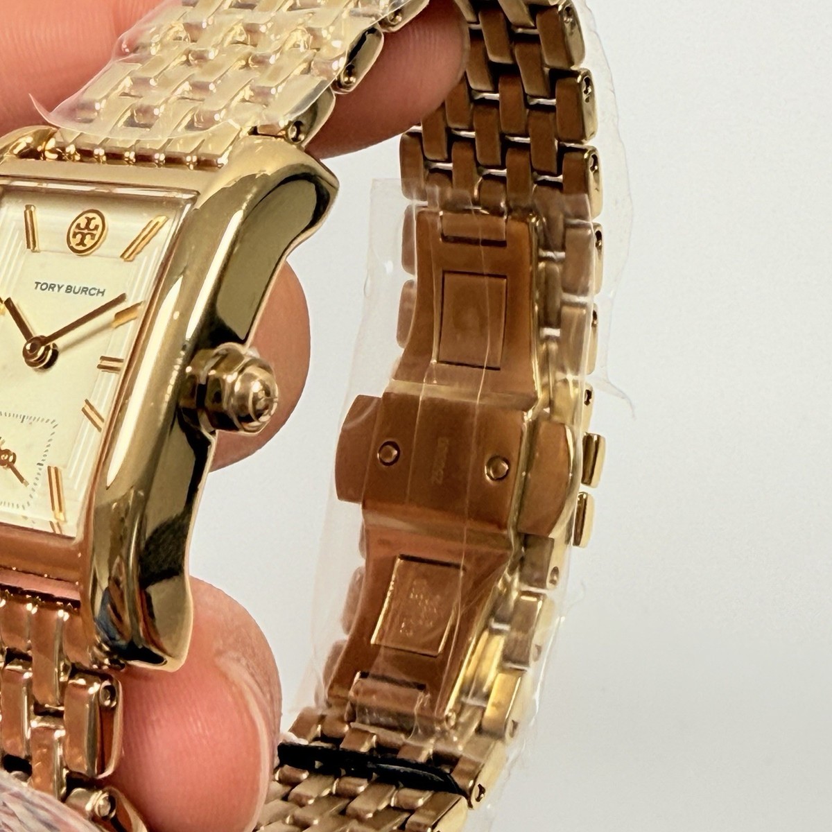 Tory Burch Eleanor TBW1060 Cream Dial Gold Tone Bracelet Women's