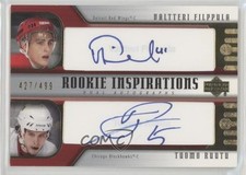 2005-06 Rookie Update Inspirations Dual Valtteri Filppula Tuomo Ruutu Auto 0i5j