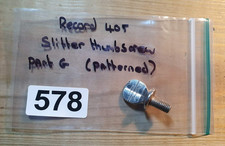 Vintage Record 405 Plane Slitter Thumbscrew Old Woodworking Hand Tools Carpentry