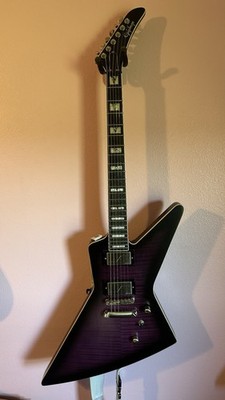 2021 Aged Gloss Purple Tiger Epiphone Prophecy Extura Guitar W/ Soft Case