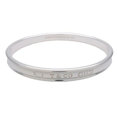 Tiffany Co 1837 Narrow Bangle Bracelet SV925 Silver Authentic