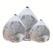 3 PCS Mesh Laundry Bags for Delicates for Sorting & Washing Clothes Wash Bags