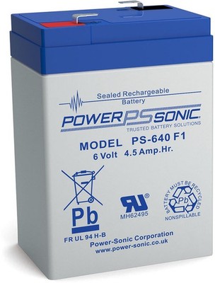 Powersonic 6V 4,5Ah Blei-Vlies Akku AGM Batterie PS 640 Kinderfahrzeug Lifter