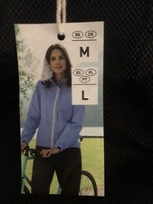 Damen Regenjacke Windbreaker Blau Gr. M mit K...