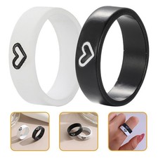 1 Pair Matching Rings Couples Rings Matching Heart Wedding Bands wedding bands