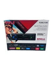 Pyle Stereo Receiver Power Amplifier- Single DIN 30 Preset Memory PLML51DB New