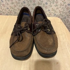 Used good_Sperry Top-Sider Men's Sahara Boat Shoe, Size 9.5M - Brown