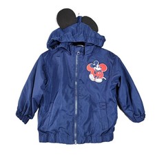 Kids Junior Mickey Mouse Hooded Ears Jacket Size 12 Months Navy Blue Zip Up