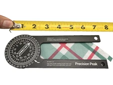 Precision Peak Mitre Cut Saw Protractor Gauge Tool