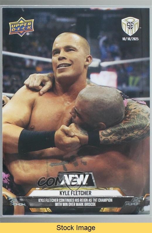 2025 Upper Deck AEW Match Dated Moments SE WrestleDream Kyle Fletcher #20 READ
